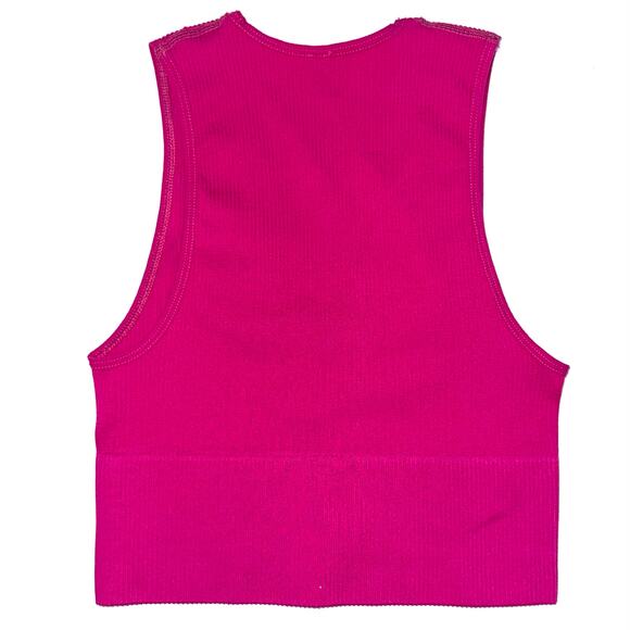 Urban Outfitters Out From Under Hailey Seamless Ribbed Plunge Crop Top Size S - Picture 6 of 8